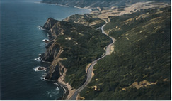 Coastline from above